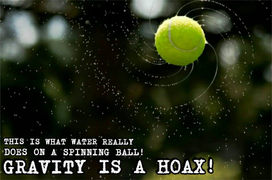 Water on a spinning ball
